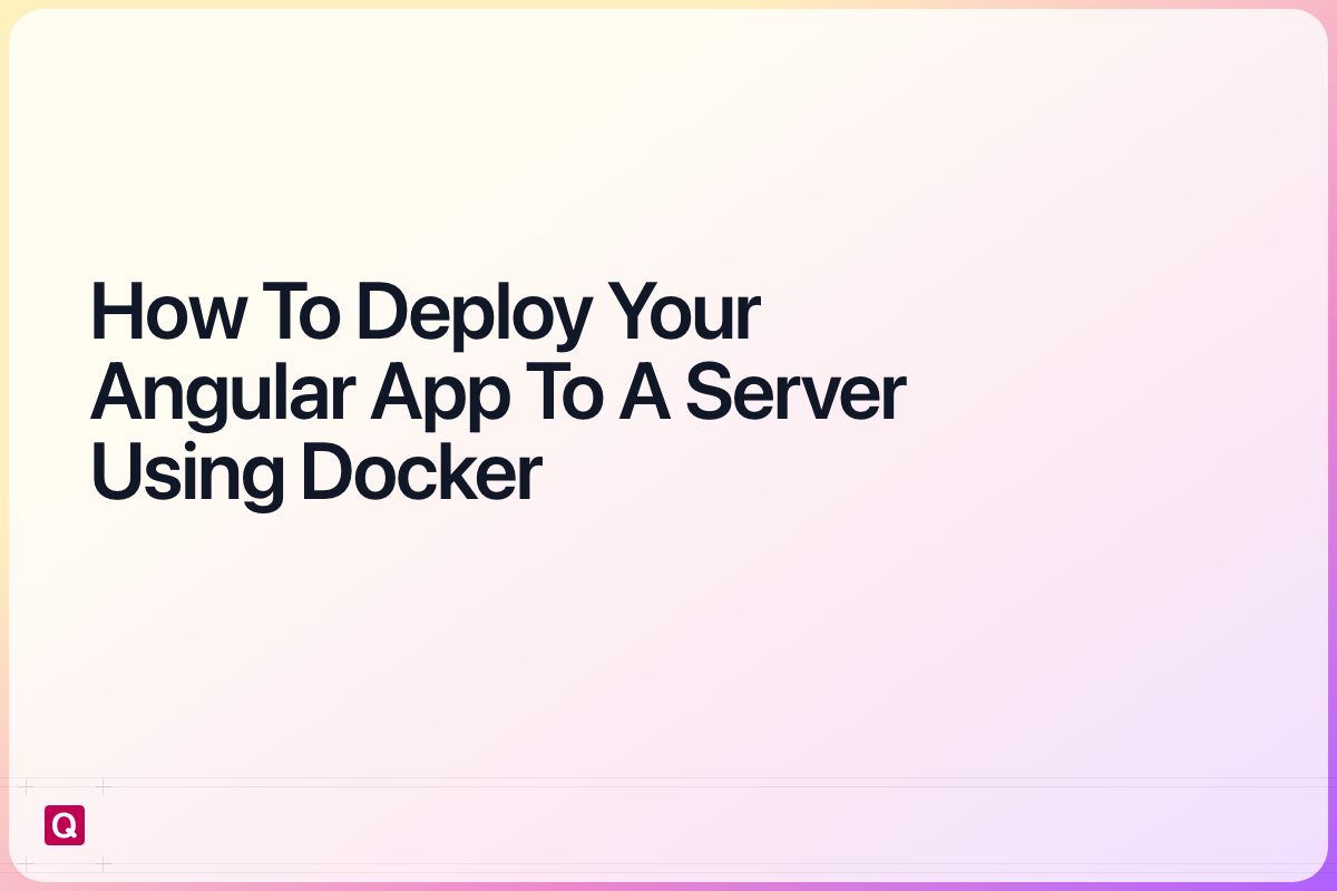 deploy your angular app to a server using docker